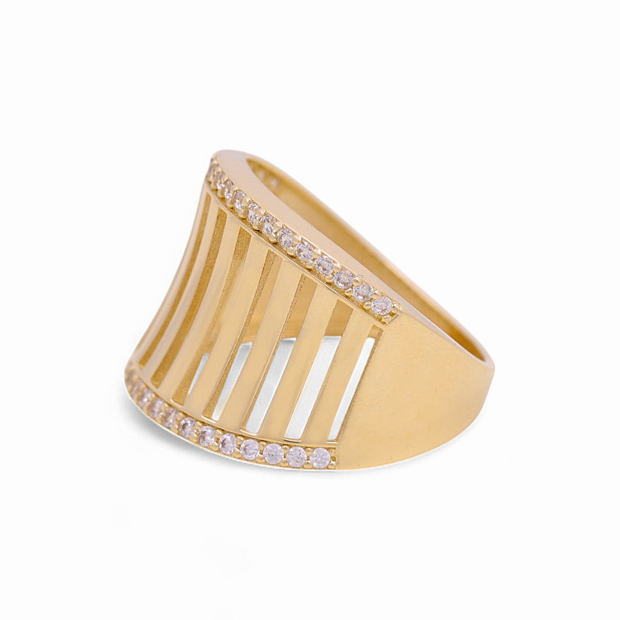 14K Yellow Gold  Fashion  with Cz Women's Ring