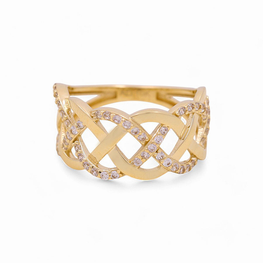 10K Yellow Gold  Fashion with CZ Women's Ring