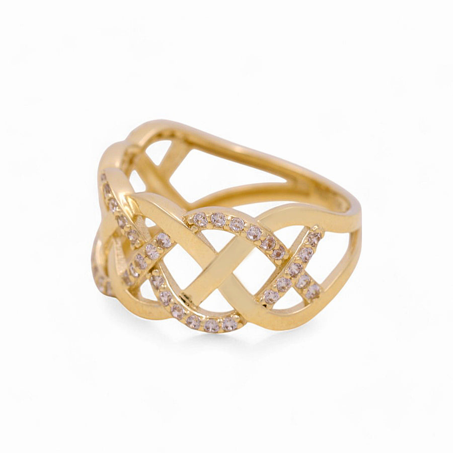 10K Yellow Gold  Fashion with CZ Women's Ring