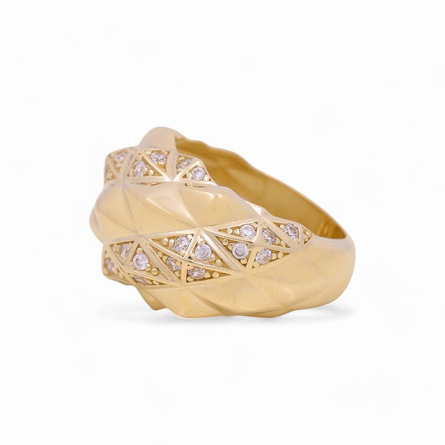 10K Yellow Gold  Fashion with CZ Women's Ring