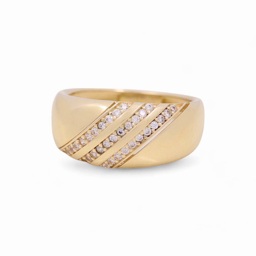 10K Yellow Gold  Fashion with Cz  Women's Ring