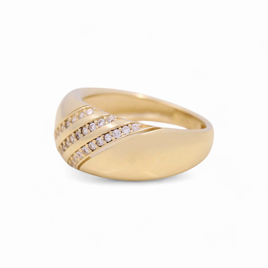 10K Yellow Gold  Fashion with Cz  Women's Ring