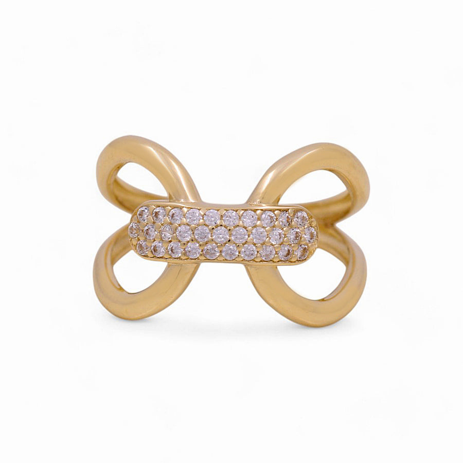 14K Yellow Gold  Fashion with Cz Women's Ring