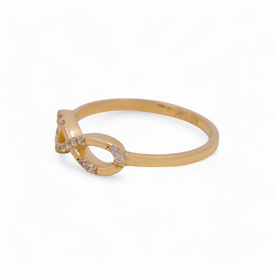 14K Yellow Gold  Fashion with Cz Women's Ring