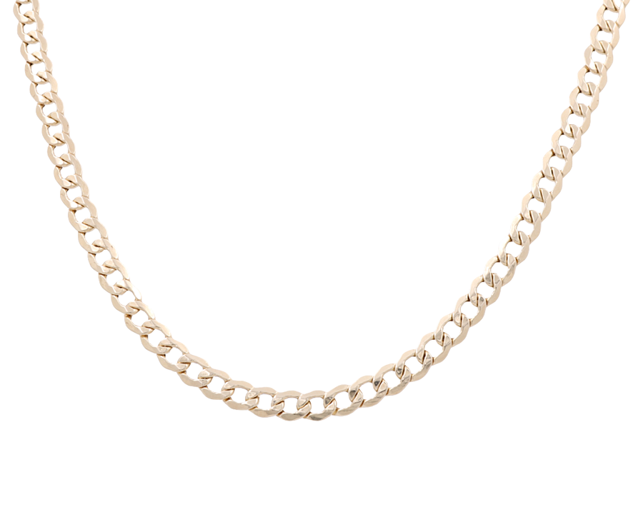 10K Men's Yellow Gold Curb Chain