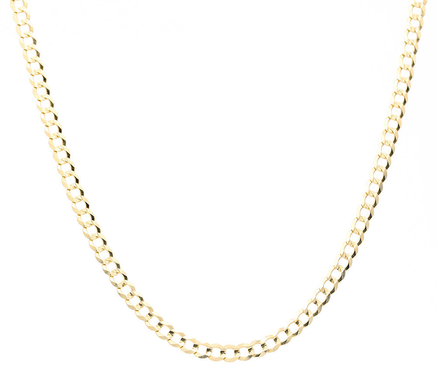 10K Men's Yellow Gold Curb Chain