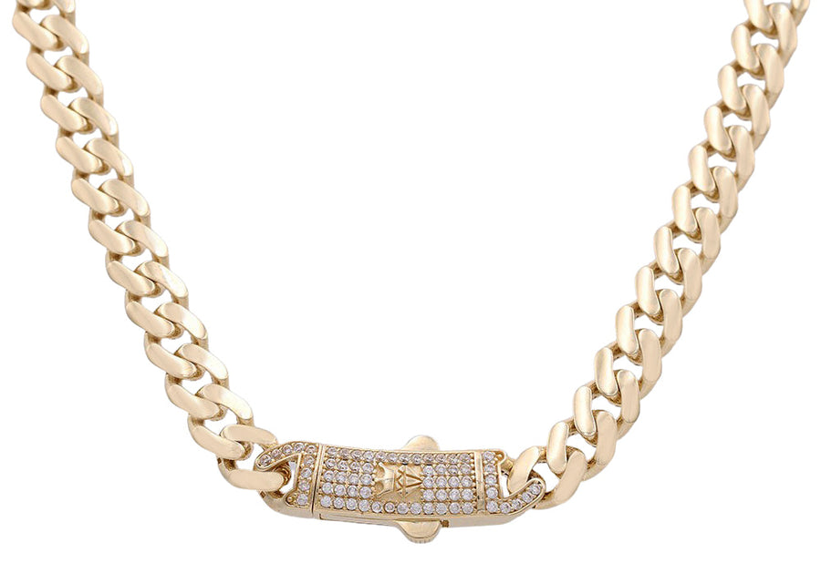 14K Women's Yellow Gold Monaco Chain 16"